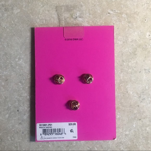 Betsey Johnson XoX Trolls 3 Pc. Decorative Pins - Picture 4 of 6